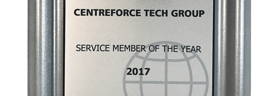 CENTREFORCE WINS ‘SERVICE MEMBER OF THE YEAR’ AGAIN